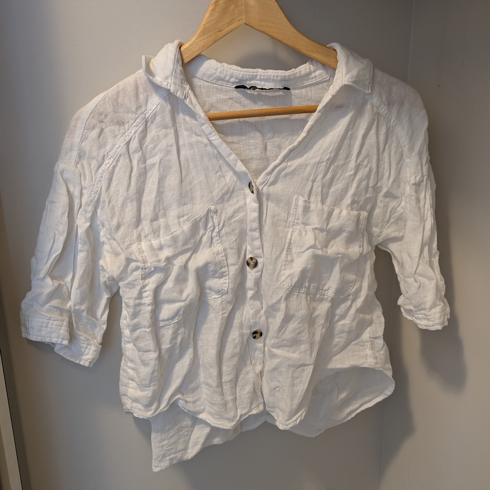 White Button-Up Shirt